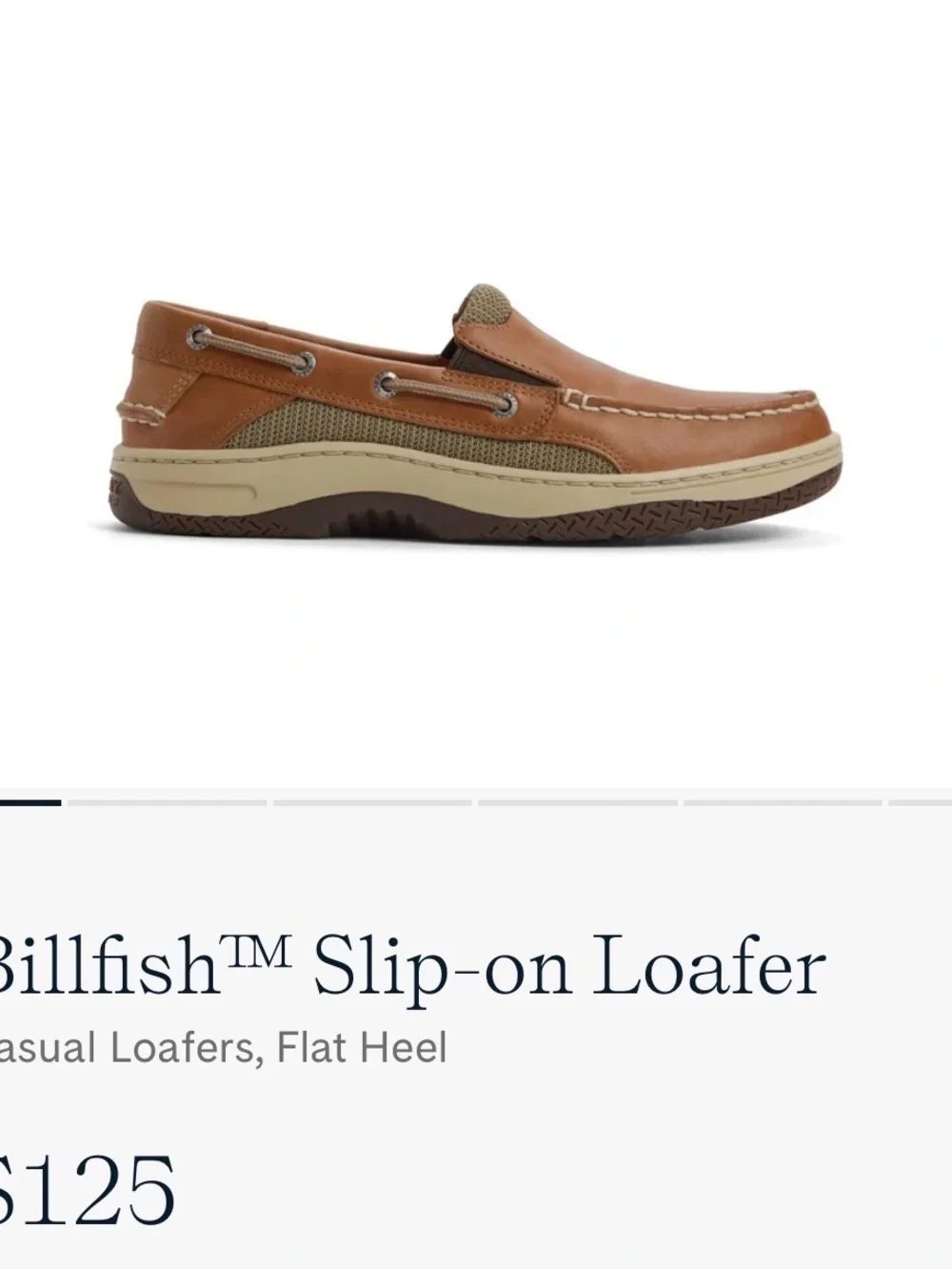 Sperry Men's Slip-On Boat Shoes in Tan/Brown